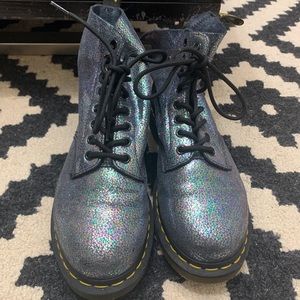 Doc Marten Iridescent Oil Spill Pascal *RIPPED*